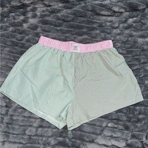 Pink and Green Striped Boxers!